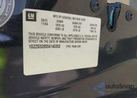 2005 Pontiac G6 из США, поврежденный, VIN 1G2ZG528554140262